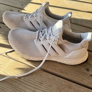 White adidas ultraboosts